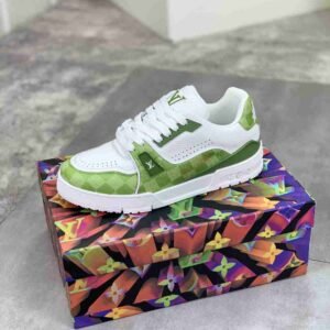 louis vuitton lv trainer – weiß/schwarz damier (kopie)