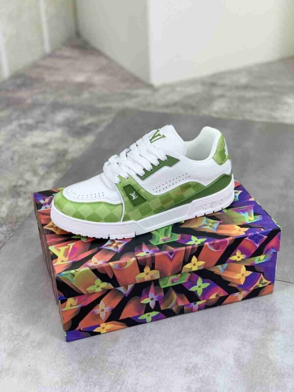 louis vuitton lv trainer – weiß/schwarz damier (kopie)