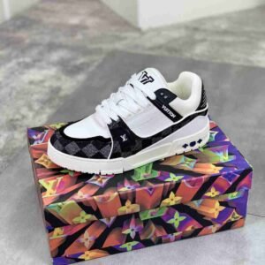 louis vuitton lv trainer – weiß/schwarz/blau (kopie)