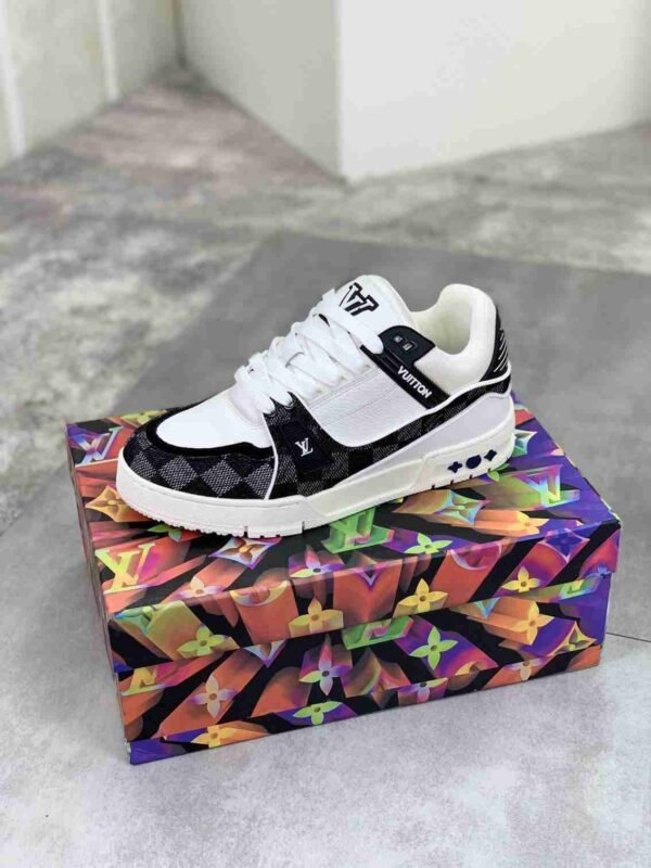 louis vuitton lv trainer – weiß/schwarz/blau (kopie)