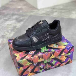 louis vuitton lv trainer – triple black