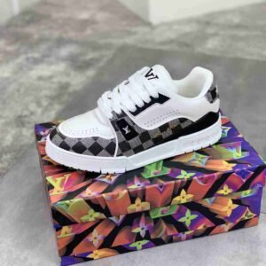 louis vuitton lv trainer – weiß/grün damier (kopie)